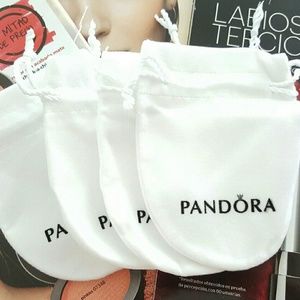 White Pandora pouches